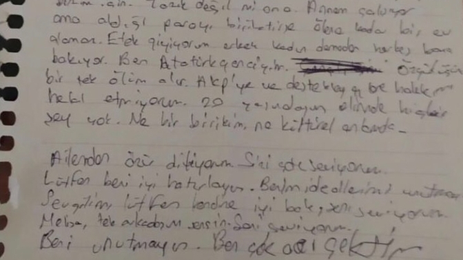 Seçimlere kızan 20 yaşında bir genç intihar etti suçlusu kim?