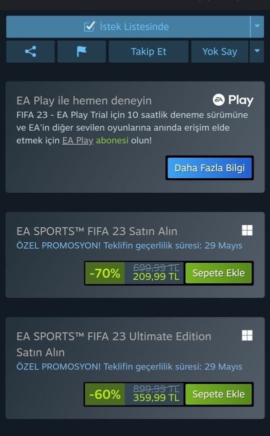 Fifa 23 indirime girmiş, sizce alınır mı?