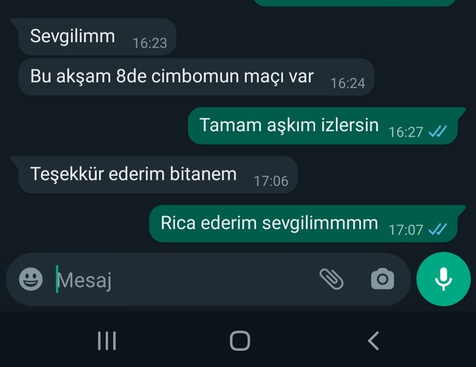 Ah benim ballı çöreğim herşeyi haber verir❤