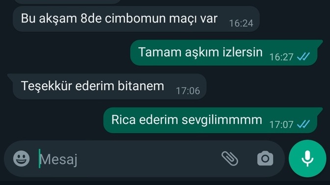 Sevgilinizden maç izlemek için izin alır mısınız?