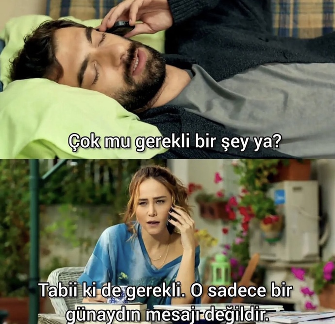 Günaydın demeyen birinden sevgili olur mu?
