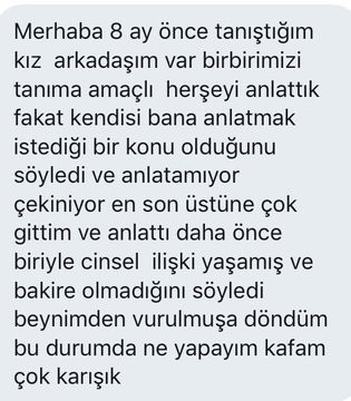 Sizce bakirelik önemli bir durum mu?
