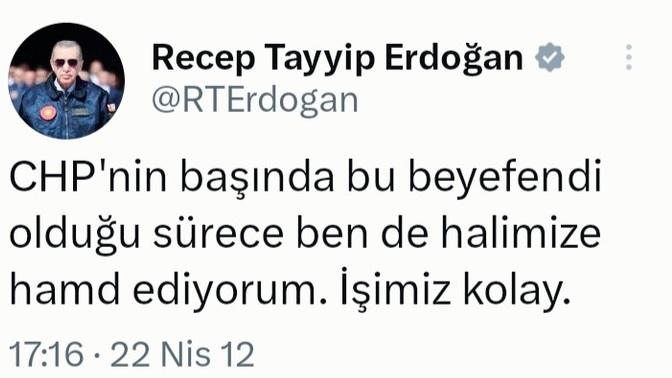 Siz Tayyib Erdoğan'ın seçim kaybedeceğini mi sanıyorsunuz?