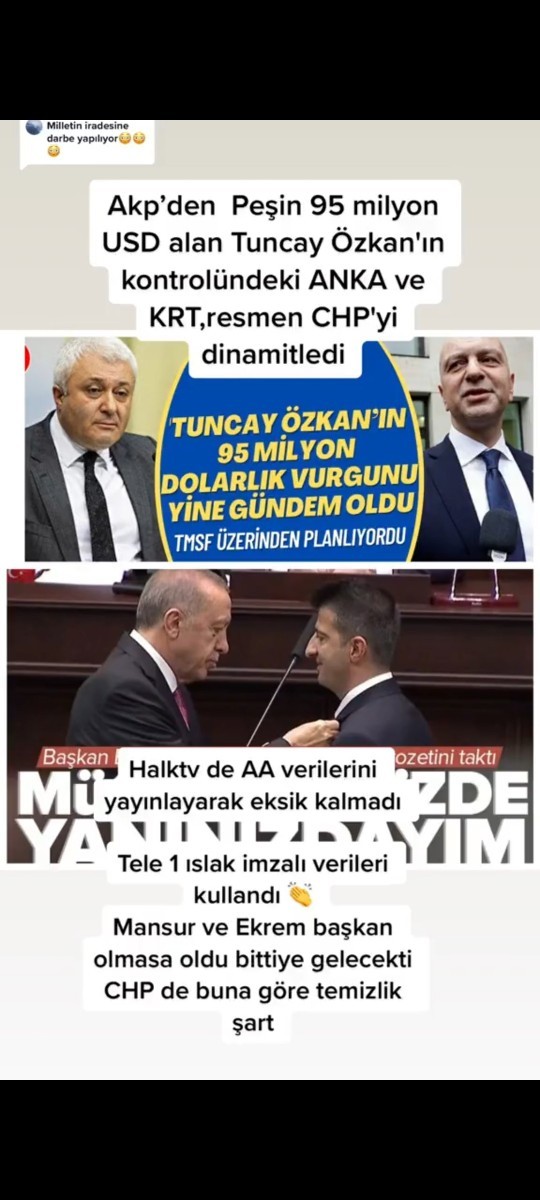 Chp nin kazanamamasının tek sebebi Tuncay Özkan mı?