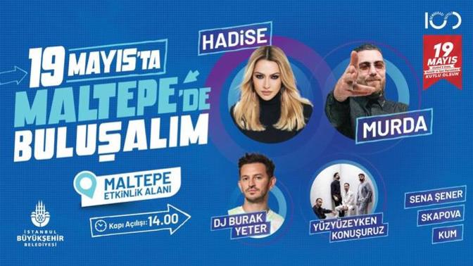 İstanbul Büyükşehir Belediyesi, 19 Mayıs coşkusunu yaşamak için Maltepe'de konser ve etkinlikler düzenliyor. Kimler katılacak?