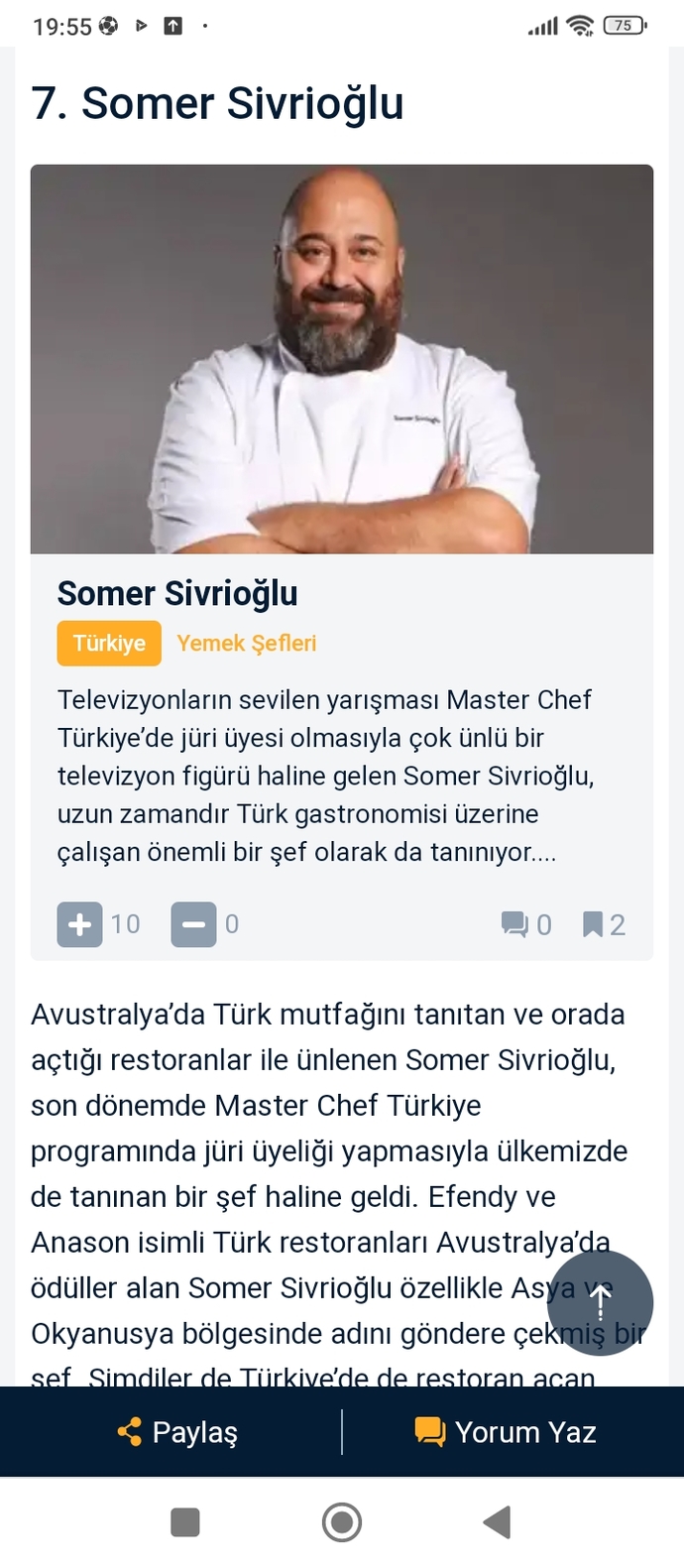 Hangi şefin menüsünü tercih edersiniz?