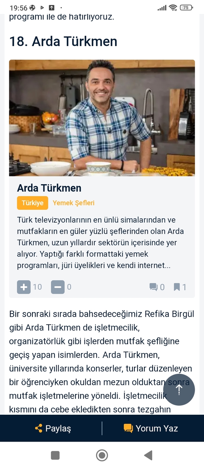 Hangi şefin menüsünü tercih edersiniz?