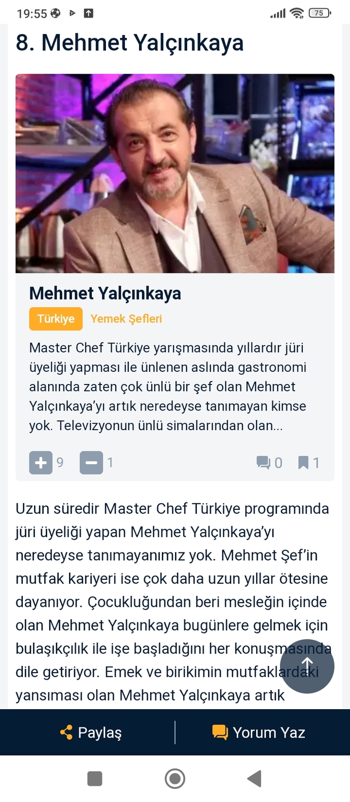 Hangi şefin menüsünü tercih edersiniz?