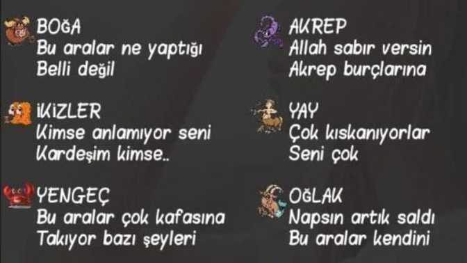 Burcunuza göre bu aralar nasılsınız?