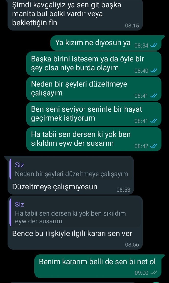 Günaydın mesajına ters cevap veren kız?