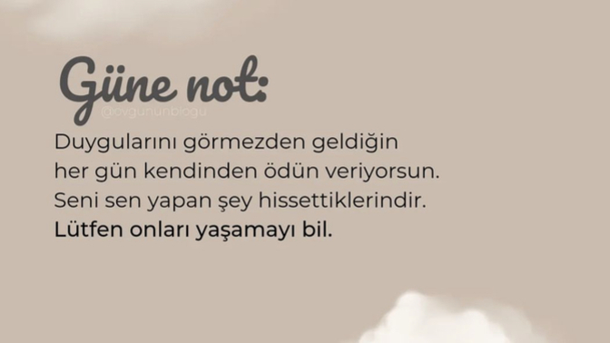 Günaydın, bu güne nasıl bir not bırakmak istersin kendin için?