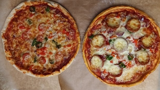 Pizza yaptım. Sizin akşam menünüzde ne var?