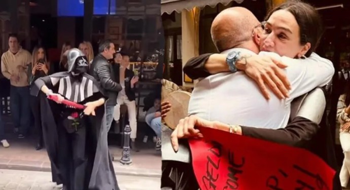 Birce Akalay Darth Vader kostümü giydi
