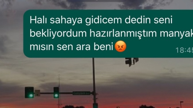Plan yapmıştık, arayıp gelemiyorum arkadaşlarımı kıramadım dedi. Bu adamdan olur mu?