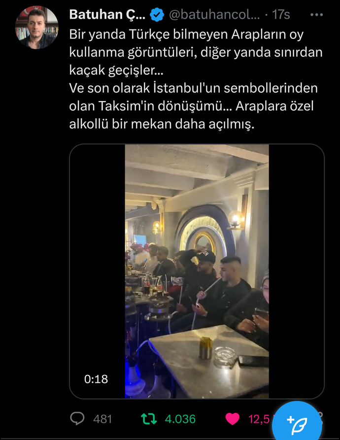 İstanbulun sembollerinden olan Taksimde Araplara özel alkollü bir mekan daha açılması tepki çekti düşünceleriniz?