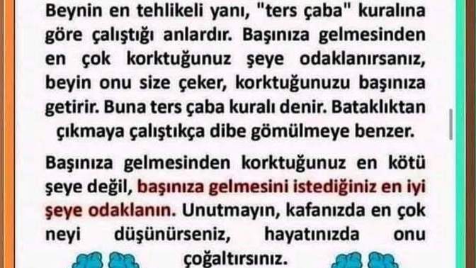 "Ters çaba kuralı"nı hayatınızda uyguluyor musunuz?