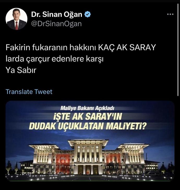 Sinan oğanın söylediği onca şeye rağmen cumhur itifaki ile bir olması hakkında ne düşünüyorsunuz?
