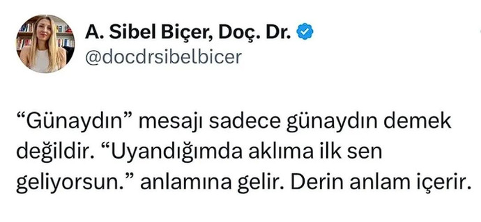 Günaydın yazmayan sevgiliyle olur mu?