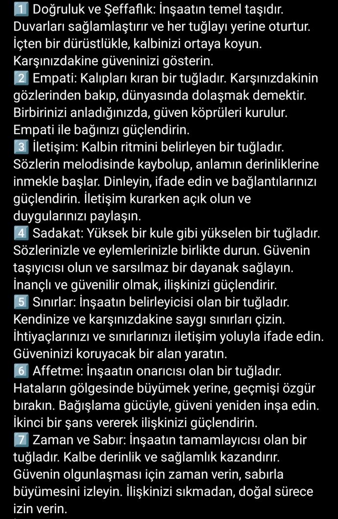 İlişkilerinizde birine güvenmeniz için hangi unsurlar olmalı?