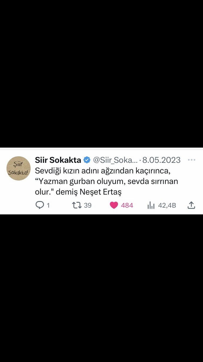 Şairden şarkıdan türküden kitaptan replikten fark etmez güzel bir söz bırakalım mı?