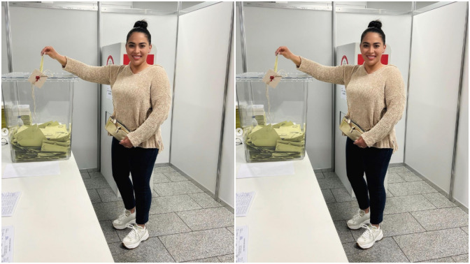 Tarkan'ın eşi Pınar Tevetoğlu'nun seçim kombini sosyal medyayı ikiye böldü. Acımasızca eleştirenler oldu. Sizce nasıl?