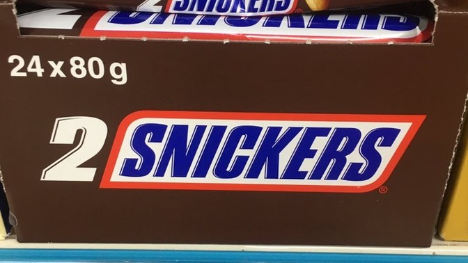 SNICKERS (2 li) çikolata 20 lira oldu. En çok hangi çikolatayı seviyorsun?