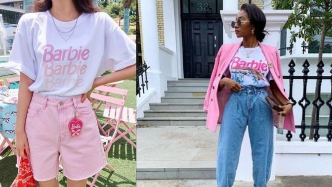 Barbie tişörtleriyle kombin yapmak çocuksu mu?