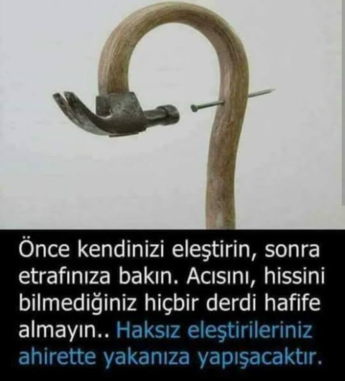 Birisini eleştirirken aynaya bakıyor musunuz?