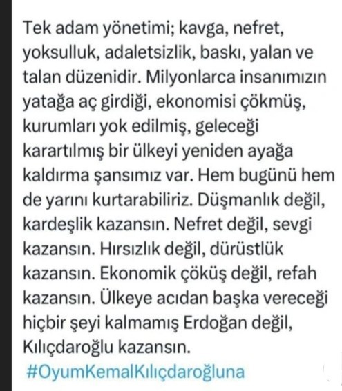 Yarın oyunuz kime?