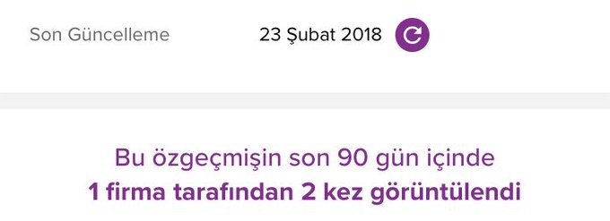 Firmanın cvyi 2-3 defa görüntelemesi çağıracakları anlamına mı gelir😊?