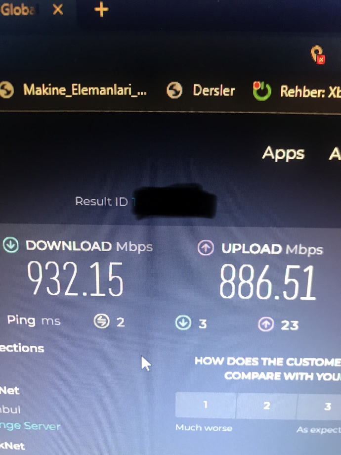 İnternet hızınız kaç mbps?