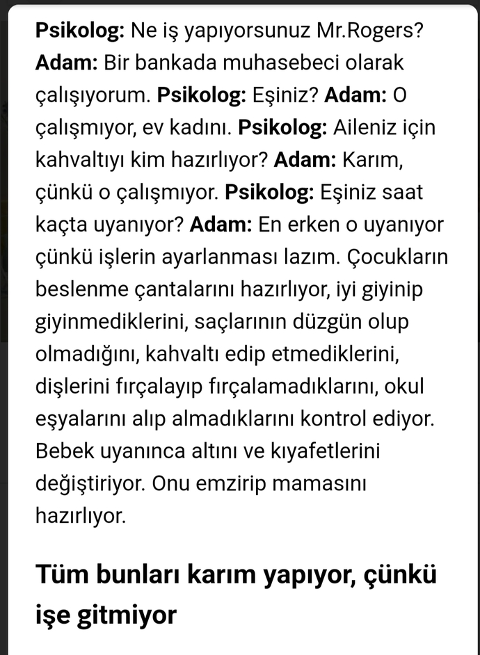 Biraz da erkekler yapsa tüm bunları, katlanabilirler mi acaba