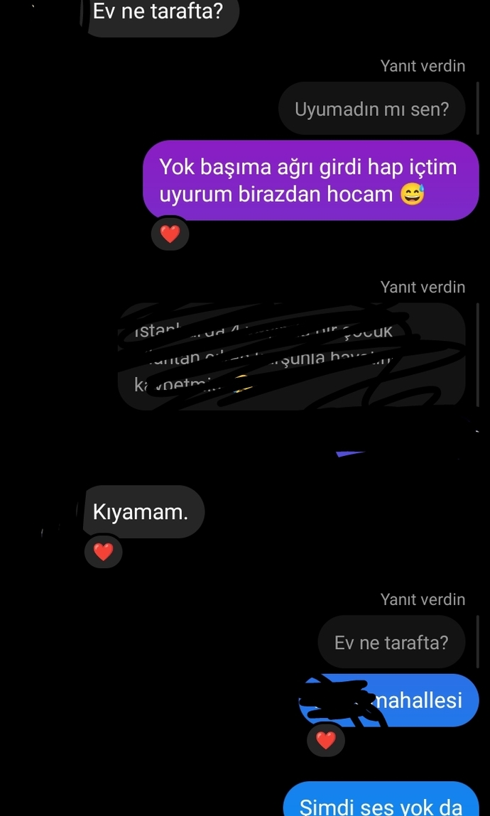 Agalar eski dershane hocam bana yürüyor olabilir mi ben mi kuruntu yapıyorum?