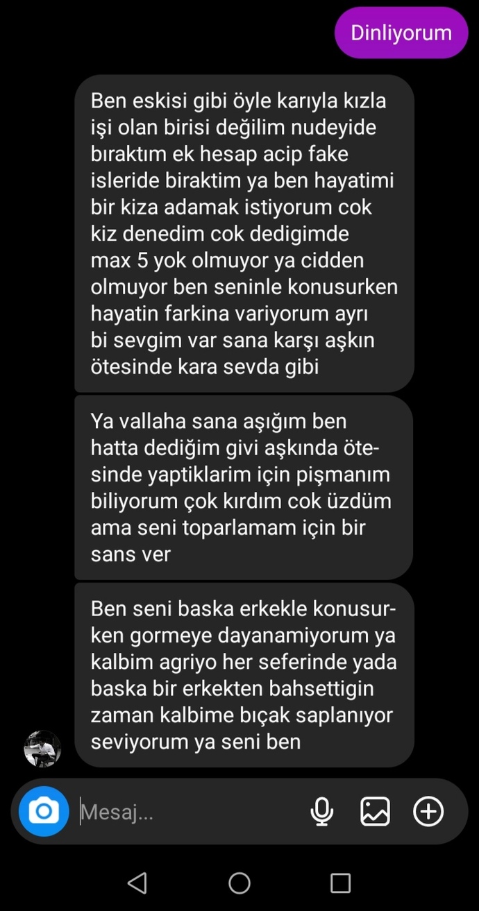 Eski sevgilim barışmak istiyor. Söyledikleri sizce inandırıcı mı?