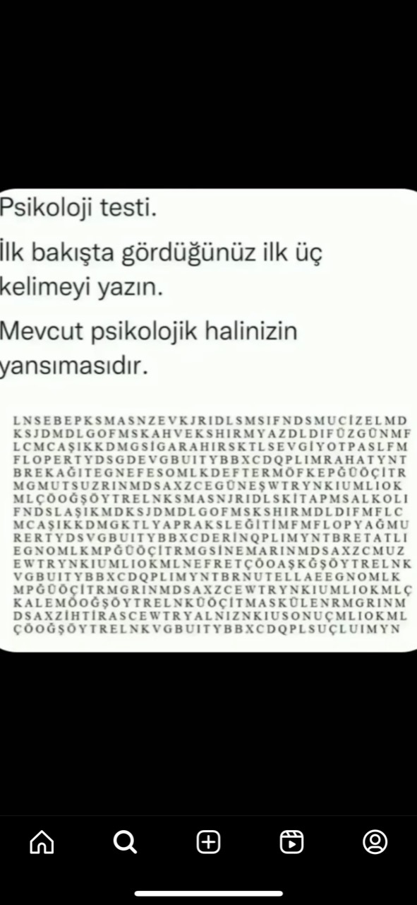 Hangi kelimeyi gordunuz?