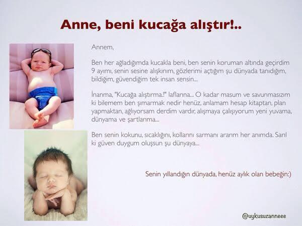 Anne beni kucağa alıştır ❤
