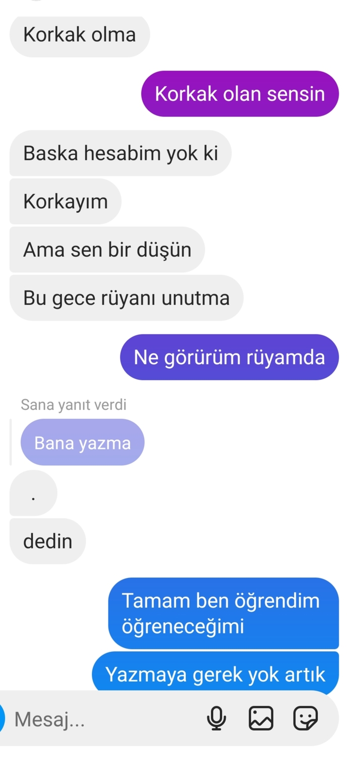 Eski sevgilime kaba mı konuşmuşum?