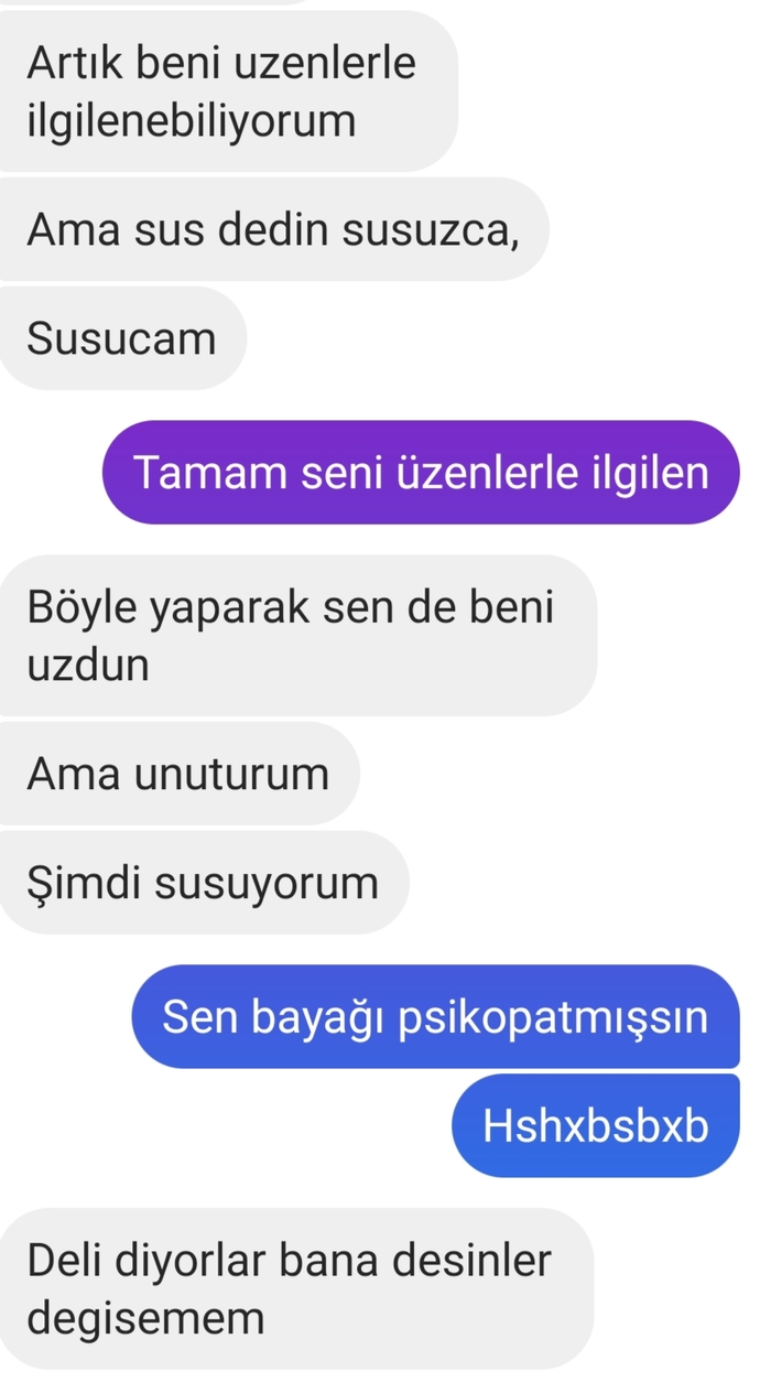 Eski sevgilime kaba mı konuşmuşum?