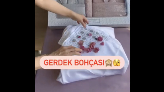 Bohça hazırlığına bir yenisi daha eklendi. Gerdek bohçasını biliyor muydunuz?