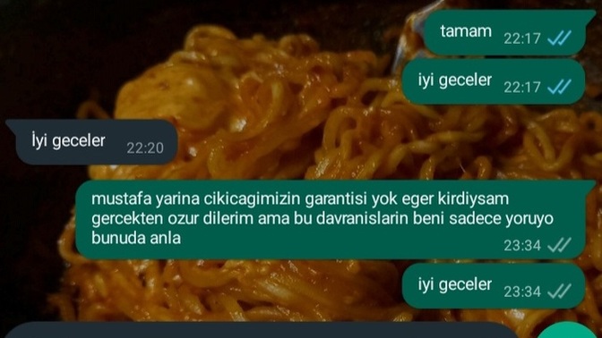 Kavga ettikten sonra yazdim?