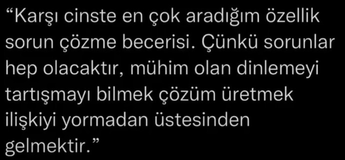 Sizin karşı cinste en çok aradığınız özellik ne?