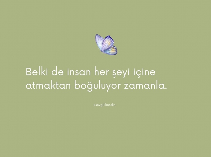 Her şeyi içinize atar mısınız?
