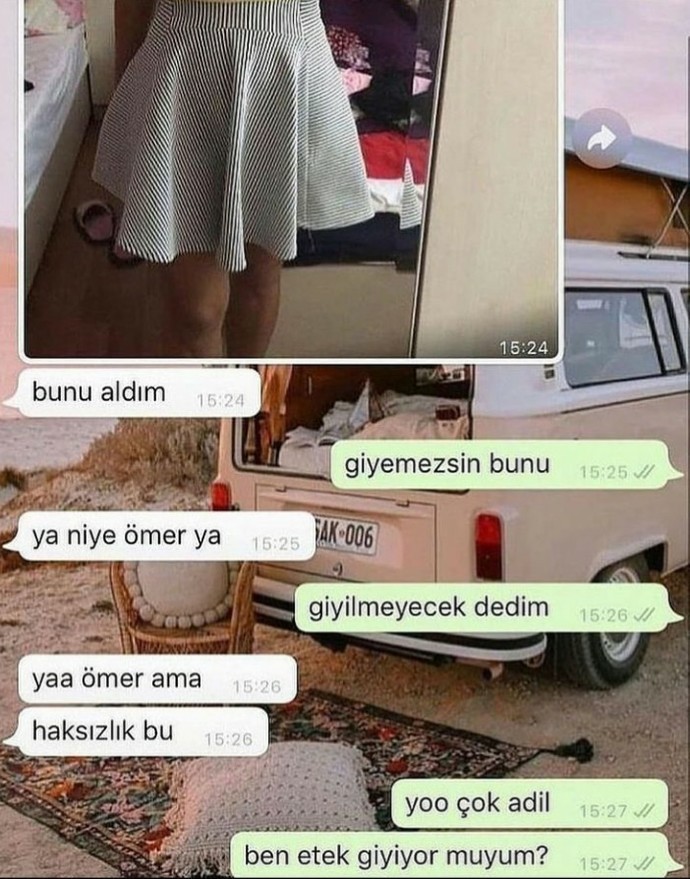 Sürekli giyiminize müdahale eden biriyle olur mu?