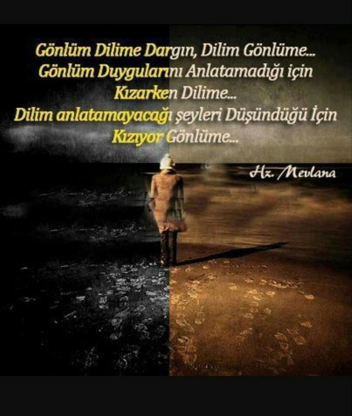 Hz mevlana sanki benim için özel yazmış geliyor... bana...