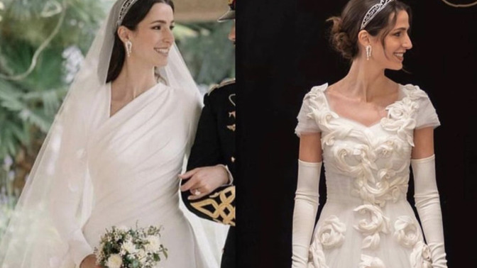 Dünya bir royal wedding daha gördü. Prenses Rajwa'nın hangi gelinliği favorin?