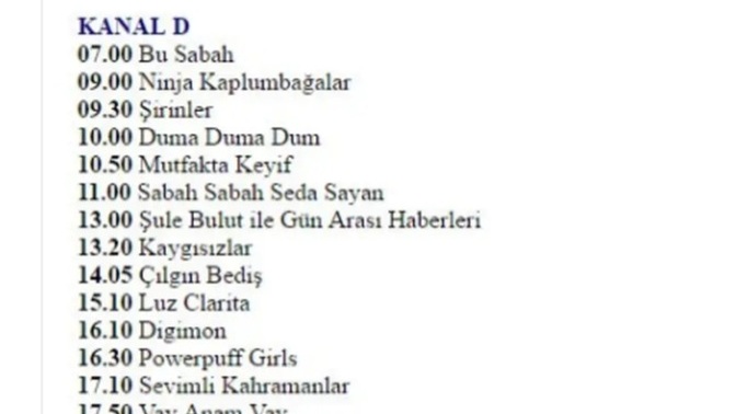 Bu yayın akışı dönemini yaşayan ve hatırlayanlar, en sevdiğiniz program hangisiydi?