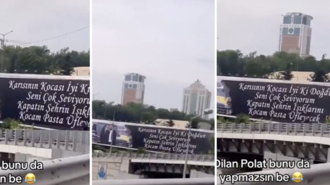 Dilan Polat eşinin doğum gününü billboardlardan kutladı! Size yapılan en şaşırtıcı jest neydi?