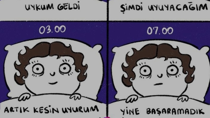 Uykunun bir türlü gelmediği oluyor mu yoksa hemen uykuya dalar mısın?