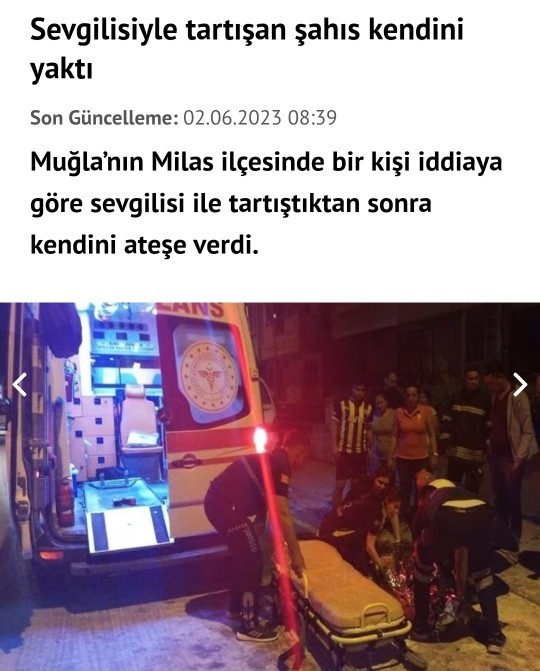 Siz olsanız kendinizi yakarmıydınız?