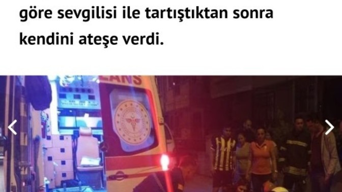 Siz olsanız kendinizi yakarmıydınız?